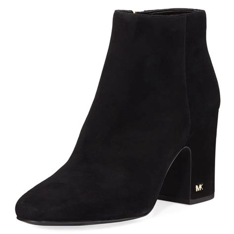 michael kors elaine suede bootie|Michael Kors Women's Suede Boots .